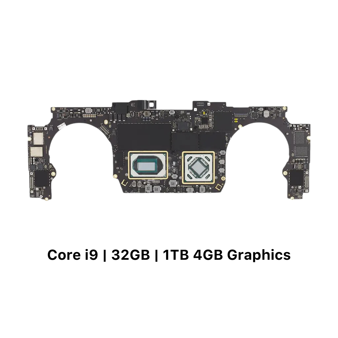 MacBook Pro A2141 Motherboard (Mid 2019) – Core i7 & i9 | 16GB / 32GB RAM | 512GB / 1TB SSD | EMC 3347 | 820-01700-A / 820-01700-05 Logicboard MLB MacBook Pro A2141 Motherboard (Mid 2019) – Core i7 & i9 | 16GB / 32GB RAM | 512GB / 1TB SSD | EMC 3347 | 820-01700-A / 820-01700-05 Logicboard MLB